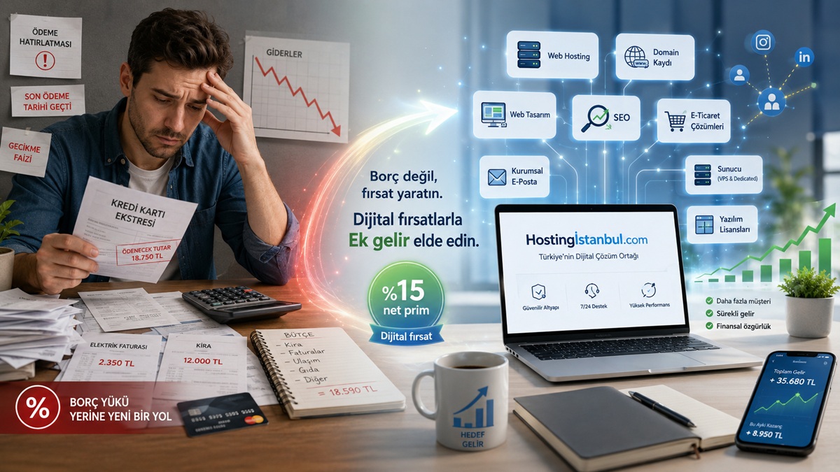 Kredi Kartı Borçlarına Karşı Yeni Gelir Kapısı: Hostingİstanbul.com ile Bilginizi Kazanca Dönüştürün